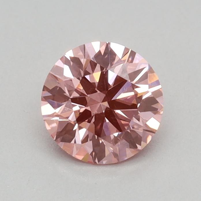 0.34 Ct. Fancy Vivid Pink Round Lab Grown Diamond