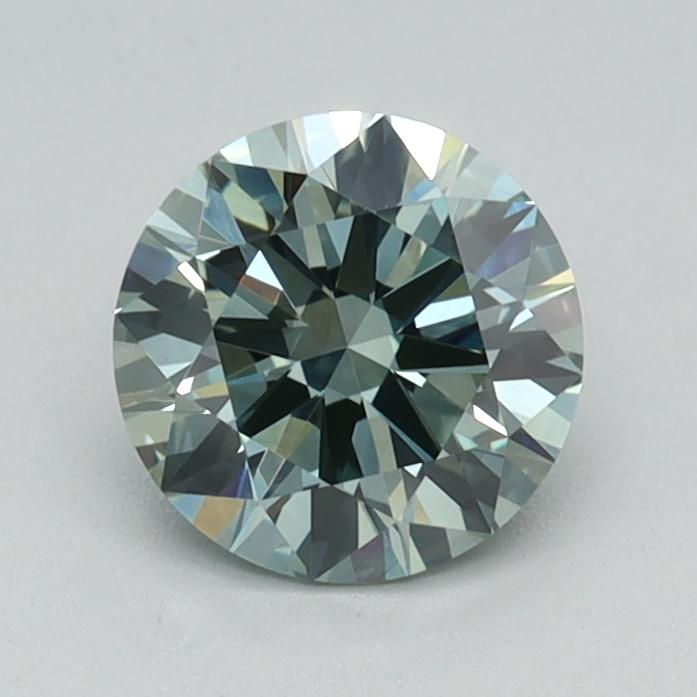 0.72 Ct. Fancy Intense Green Round Lab Grown Diamond
