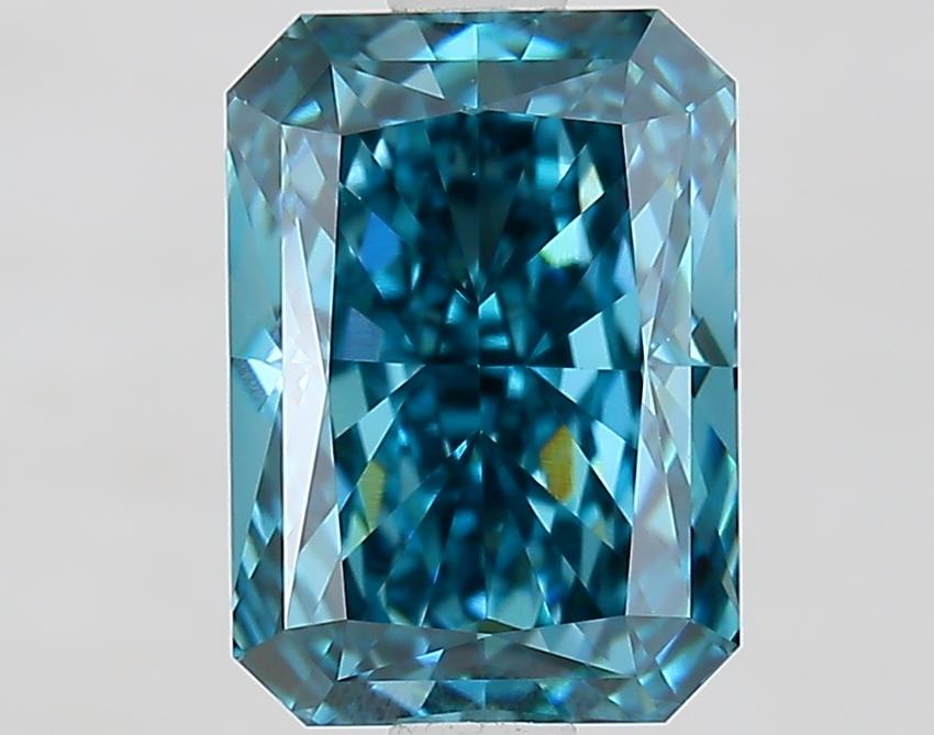 2.03 Ct. Fancy Vivid Blue Radiant Lab Grown Diamond