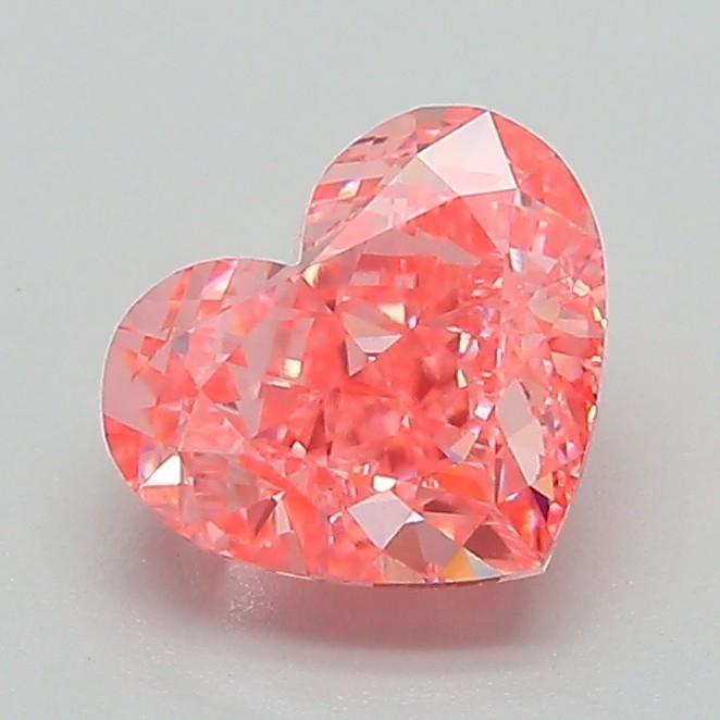 1.26 Ct. Fancy Vivid Pink Heart Lab Grown Diamond