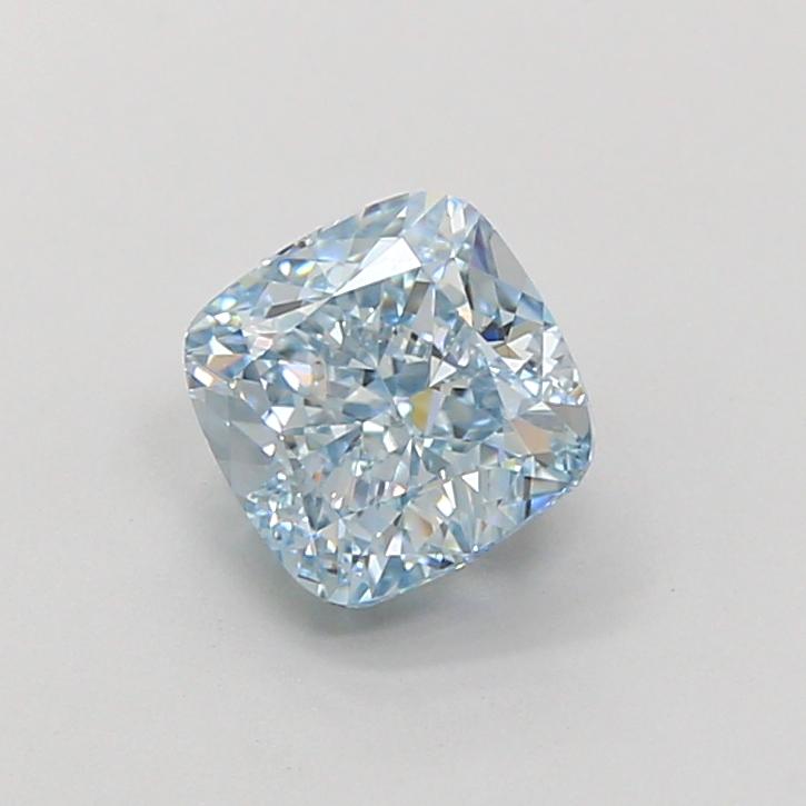 1.78 Ct. Fancy Vivid Blue Cushion Lab Grown Diamond