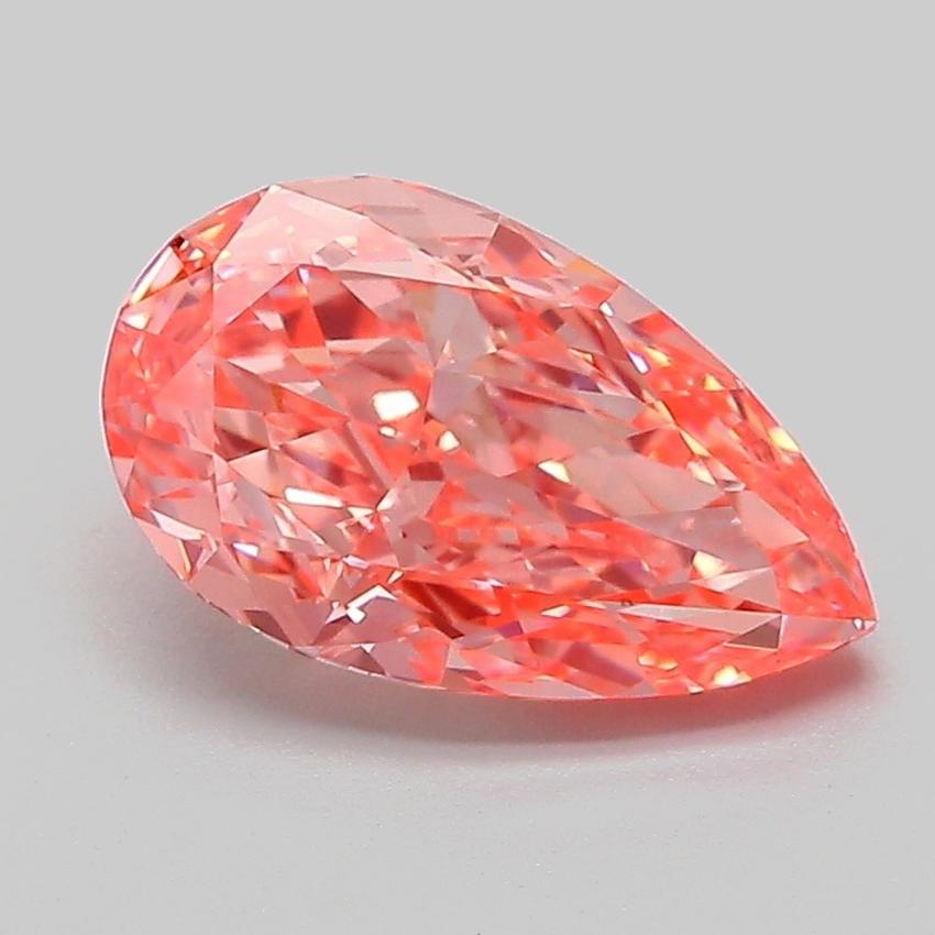 2.01 Ct. Fancy Vivid Pink Pear Lab Grown Diamond