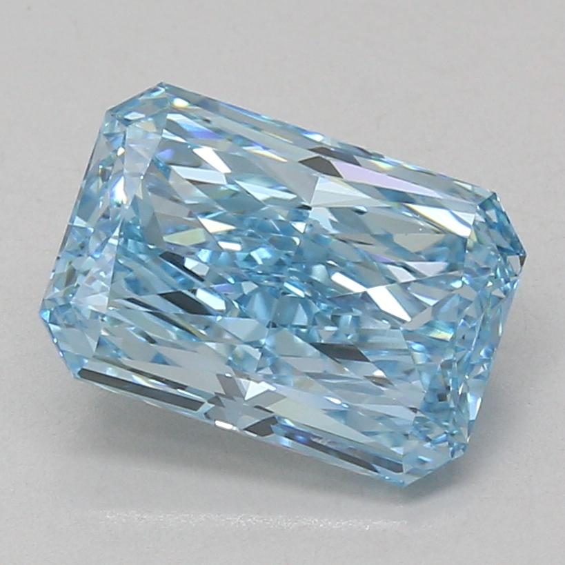 4.09 Ct. Fancy Vivid Blue Radiant Lab Grown Diamond