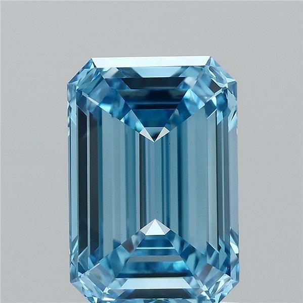 1.81 Ct. Fancy Vivid  Blue Emerald Lab Grown Diamond