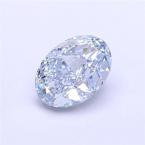 1.04 Ct. Fancy Intense Blue Oval Lab Grown Diamond