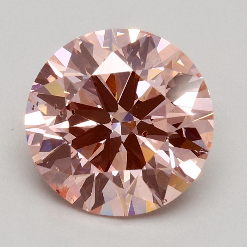 1.60 Ct. Fancy Intense Pink Round Lab Grown Diamond