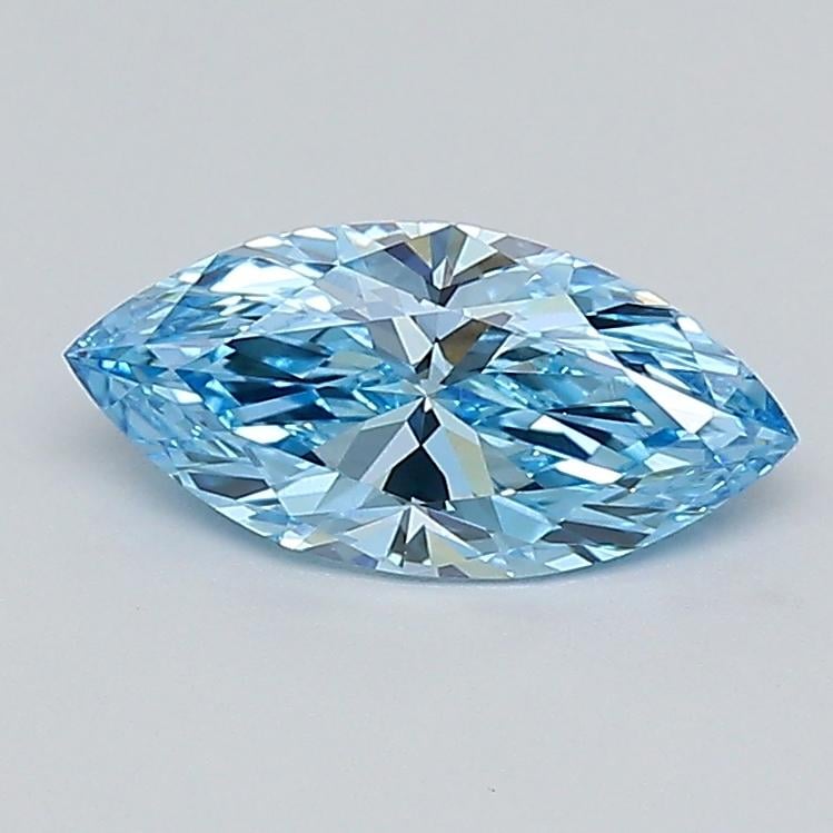 1.00 Ct. Fancy Vivid  Blue Marquise Lab Grown Diamond