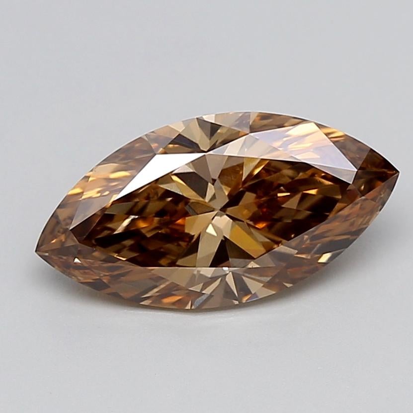 2.57 Ct. Fancy  Brown Marquise Lab Grown Diamond