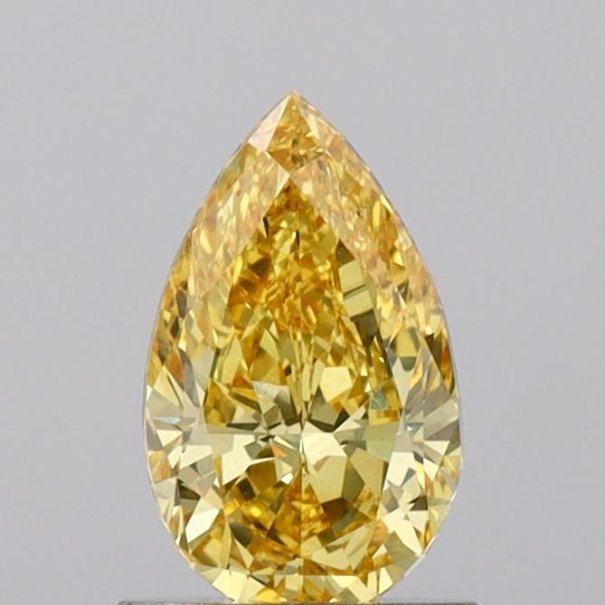 1.04 Ct. Fancy Vivid Yellow Pear Lab Grown Diamond
