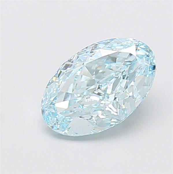 1.78 Ct. Fancy Intense Blue Oval Lab Grown Diamond