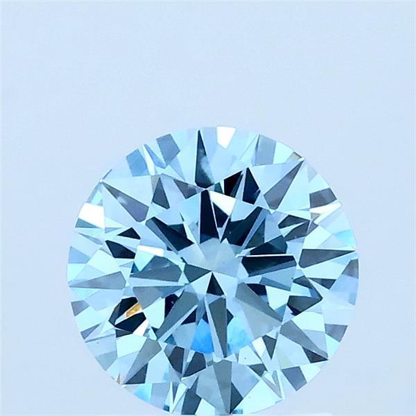 1.01 Ct. Fancy Blue Round Lab Grown Diamond