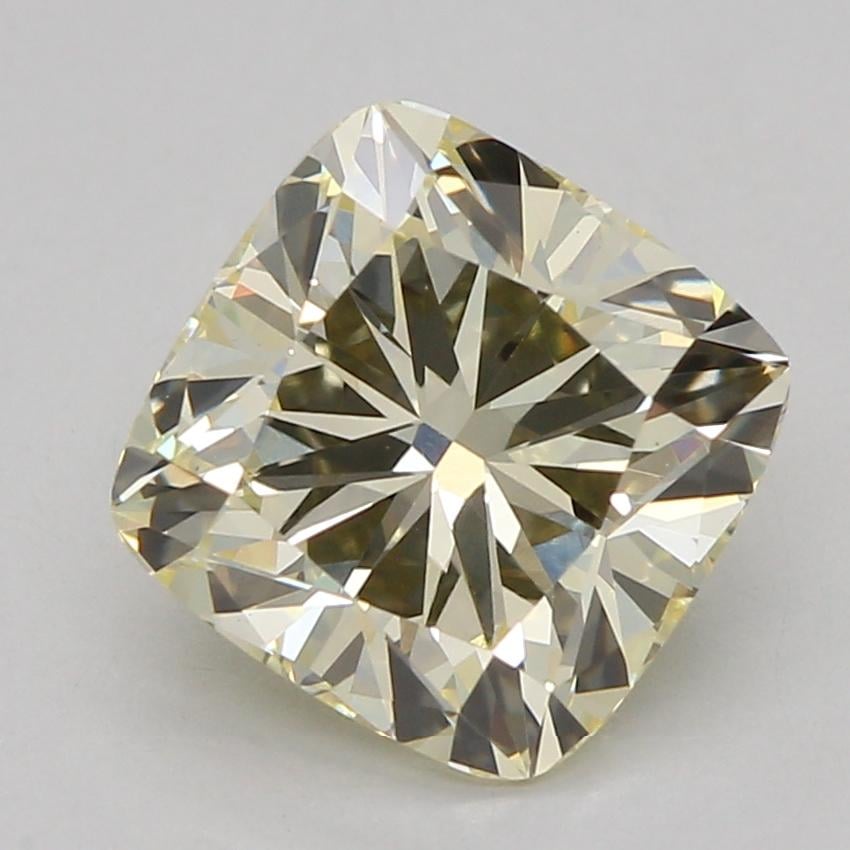 1.51 Ct. Fancy Yellow Cushion Lab Grown Diamond