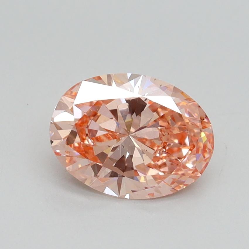 1.05 Ct. Fancy Intense Pink Oval Lab Grown Diamond