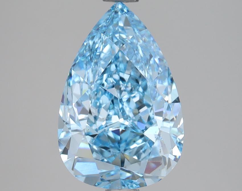3.01 Ct. Fancy Vivid Blue Pear Lab Grown Diamond