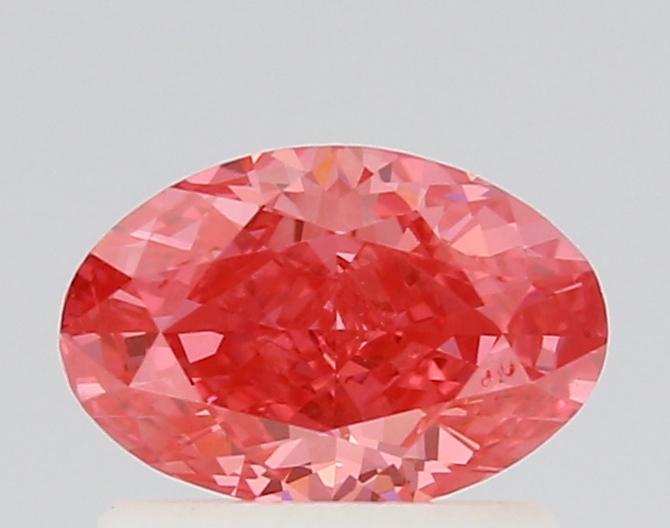 0.76 Ct. Fancy Vivid Pink Oval Lab Grown Diamond