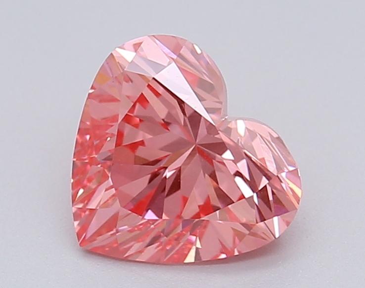 1.05 Ct. Fancy Vivid Pink Heart Lab Grown Diamond