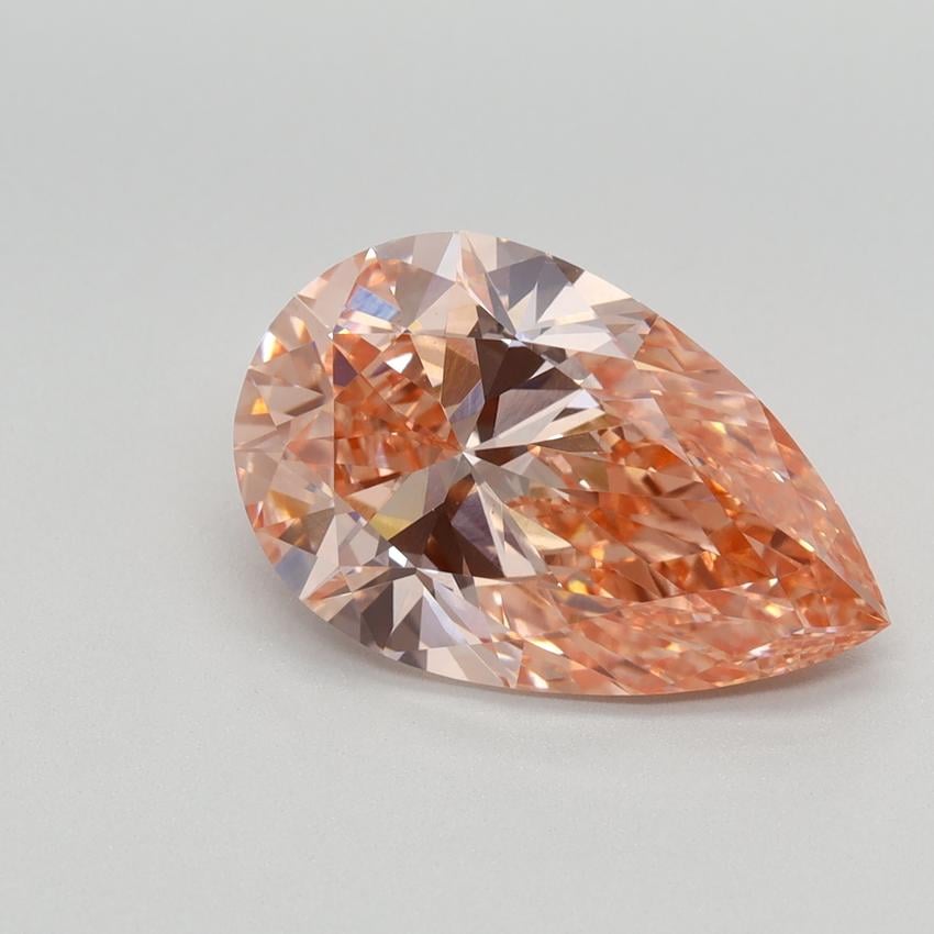 3.13 Ct. Fancy Vivid Pink Pear Lab Grown Diamond