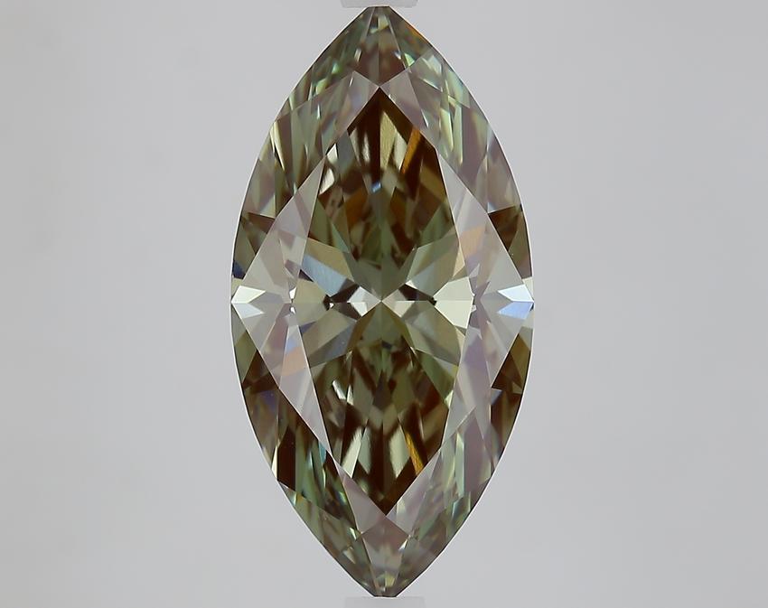 3.84 Ct. Fancy Intense Green Marquise Lab Grown Diamond