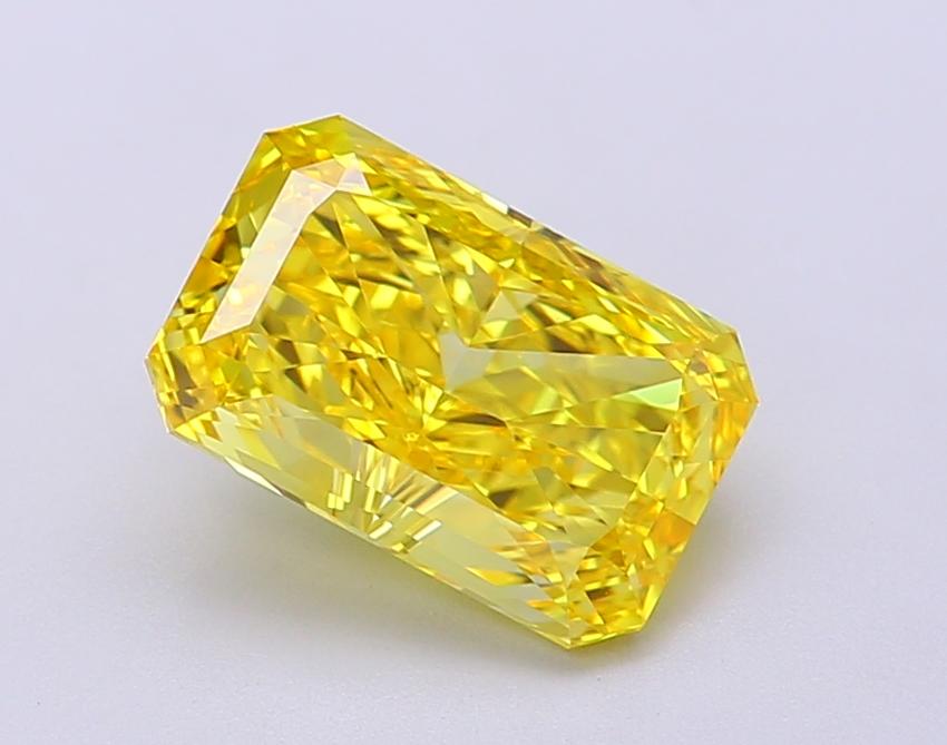 2.25 Ct. Fancy Vivid  Yellow Radiant Lab Grown Diamond