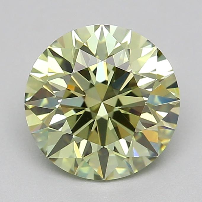 1.07 Ct. Fancy Intense  Green Round Lab Grown Diamond