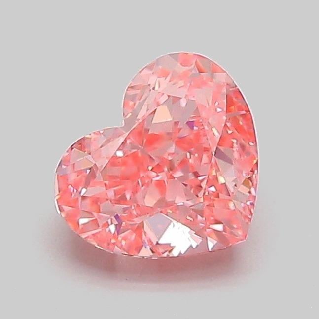 1.08 Ct. Fancy Vivid Pink Heart Lab Grown Diamond