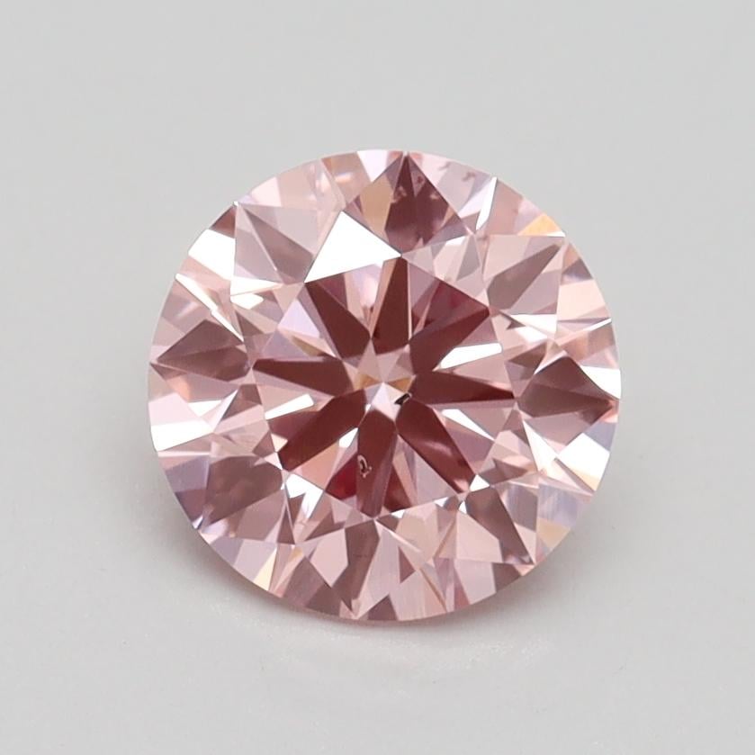 1.27 Ct. Fancy Intense Pink Round Lab Grown Diamond