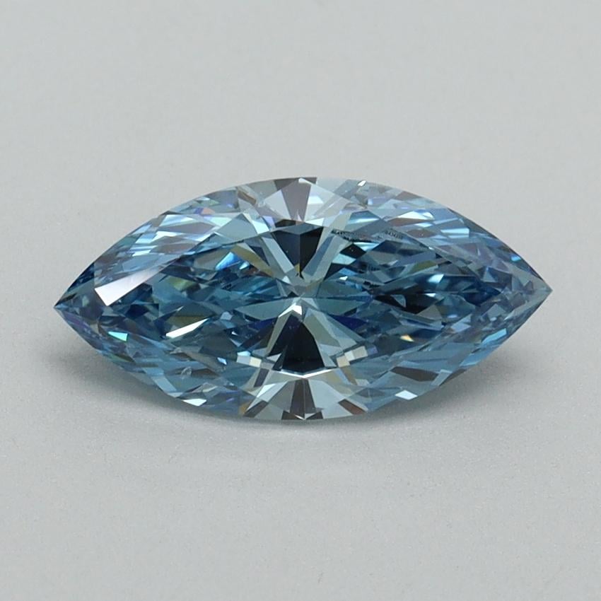 1.01 Ct. Fancy Vivid Blue Marquise Lab Grown Diamond