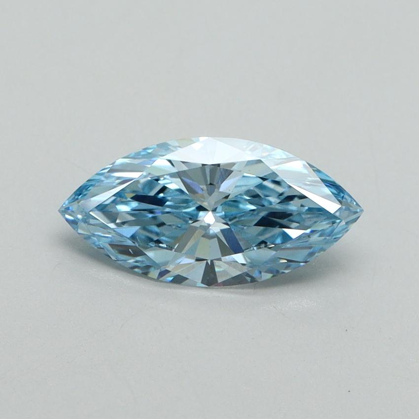 1.05 Ct. Fancy Vivid Blue Marquise Lab Grown Diamond