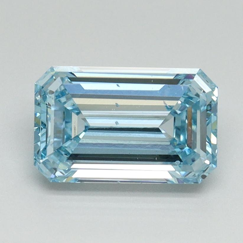 1.50 Ct. Fancy Intense Blue Emerald Lab Grown Diamond