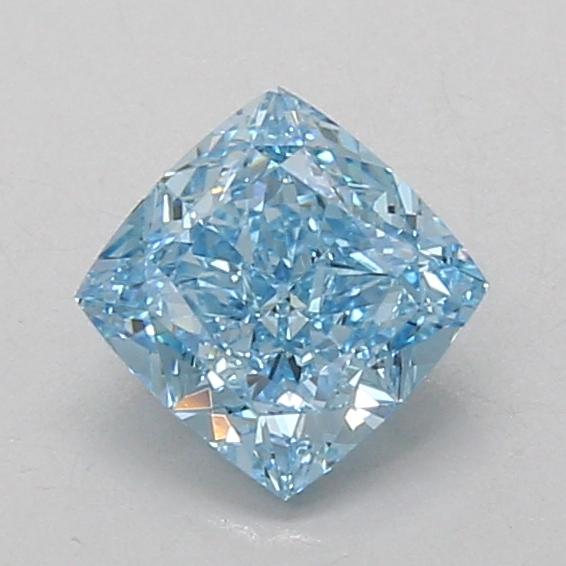 1.06 Ct. Fancy Vivid Blue Cushion Lab Grown Diamond