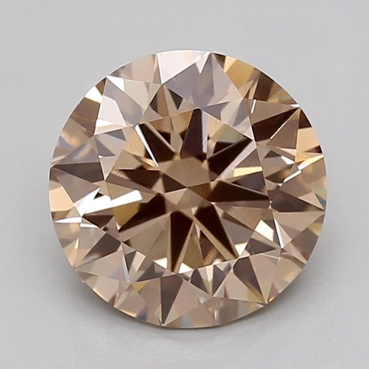 1.56 Ct. Light  Brown Round Lab Grown Diamond