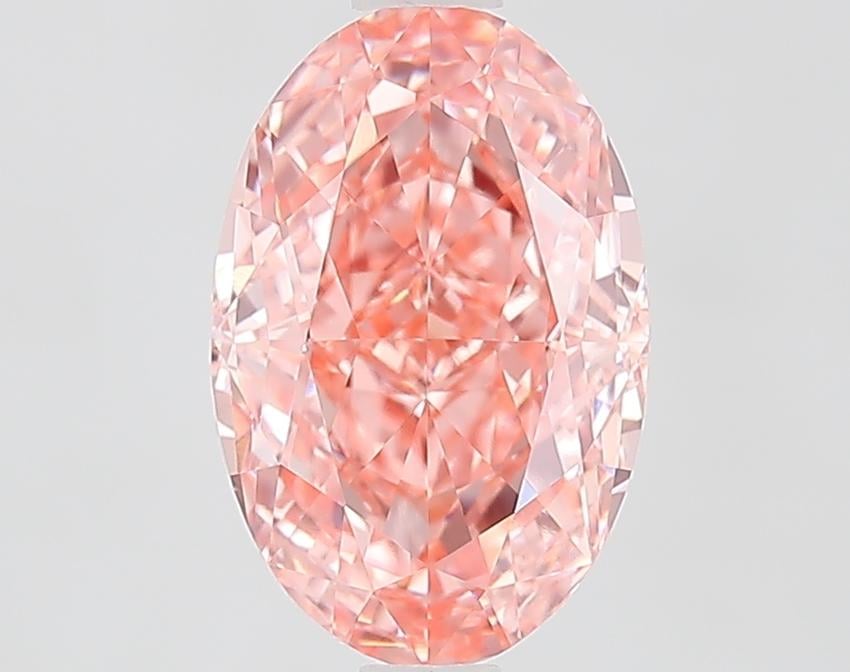 2.02 Ct. Fancy Vivid Pink Oval Lab Grown Diamond
