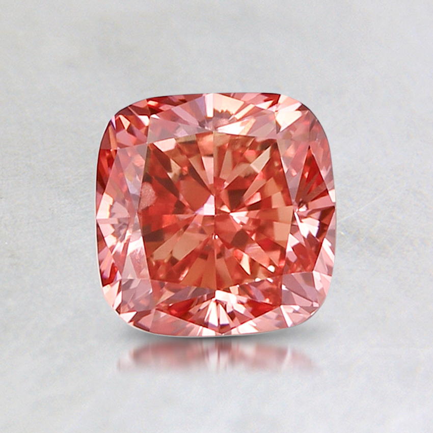 1.18 ct. Lab Grown Fancy Vivid Pink Cushion Diamond
