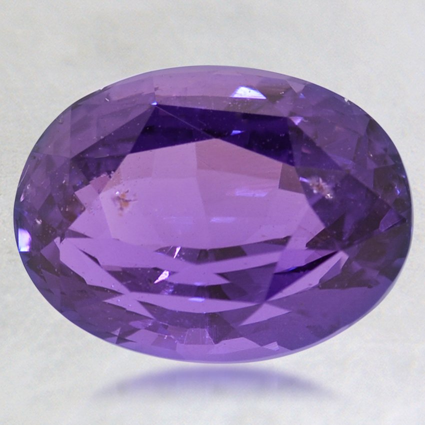 11.8x8.9mm Unheated Purple Oval Sapphire