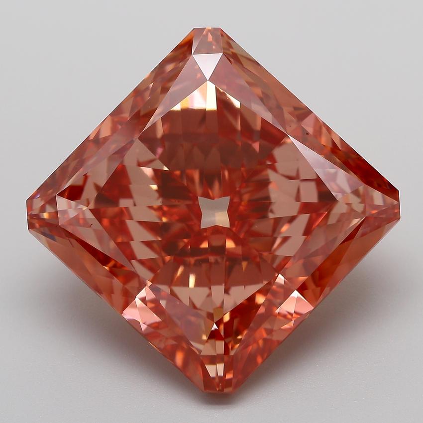 27.51 Ct. Fancy Vivid  Pink Radiant Lab Grown Diamond