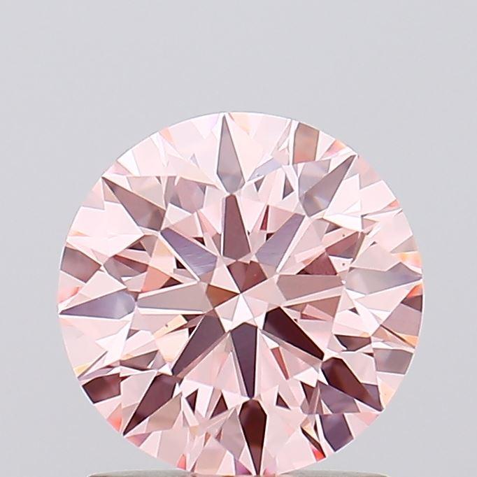 1.37 Ct. Fancy Intense Pink Round Lab Grown Diamond