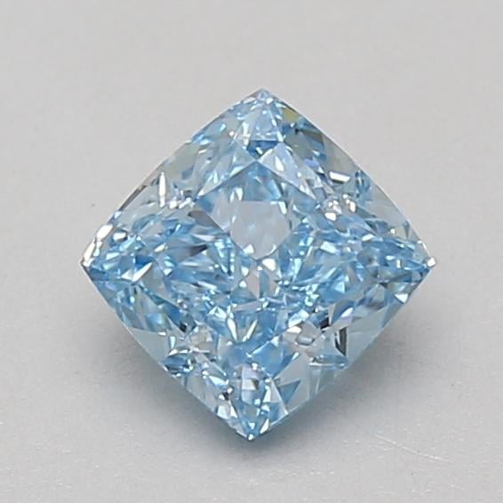 0.99 Ct. Fancy Vivid Blue Cushion Lab Grown Diamond