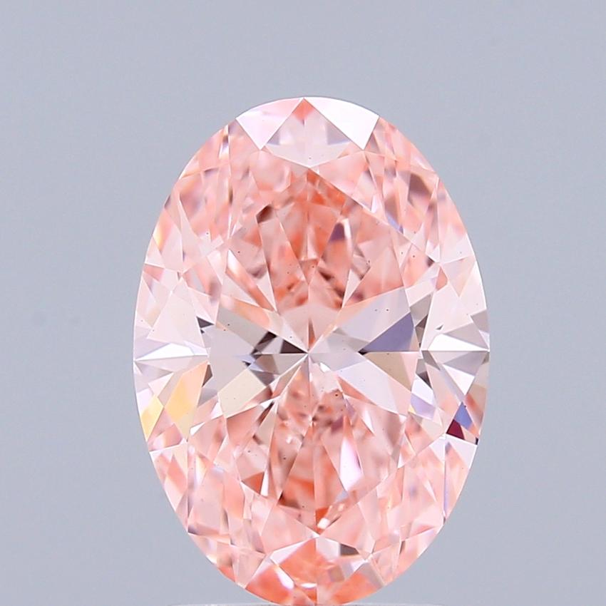 2.02 Ct. Fancy Vivid Pink Oval Lab Grown Diamond