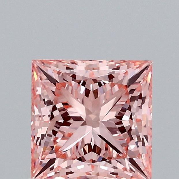 1.18 Ct. Fancy Vivid Pink Princess Lab Grown Diamond