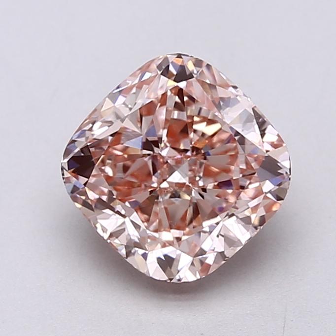 2.50 Ct. Fancy Intense  Pink Cushion Lab Grown Diamond