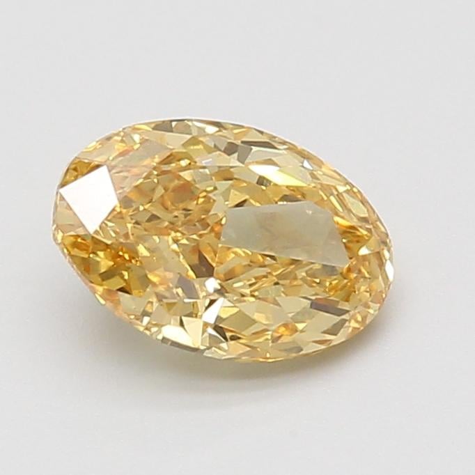1.51 Ct. Fancy Vivid Yellow Oval Lab Grown Diamond