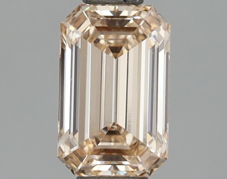 1.00 Ct. Fancy Light Orangy Pink Emerald Lab Grown Diamond
