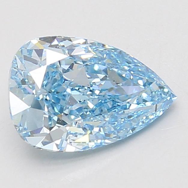 2.03 Ct. Fancy Vivid Blue Pear Lab Grown Diamond