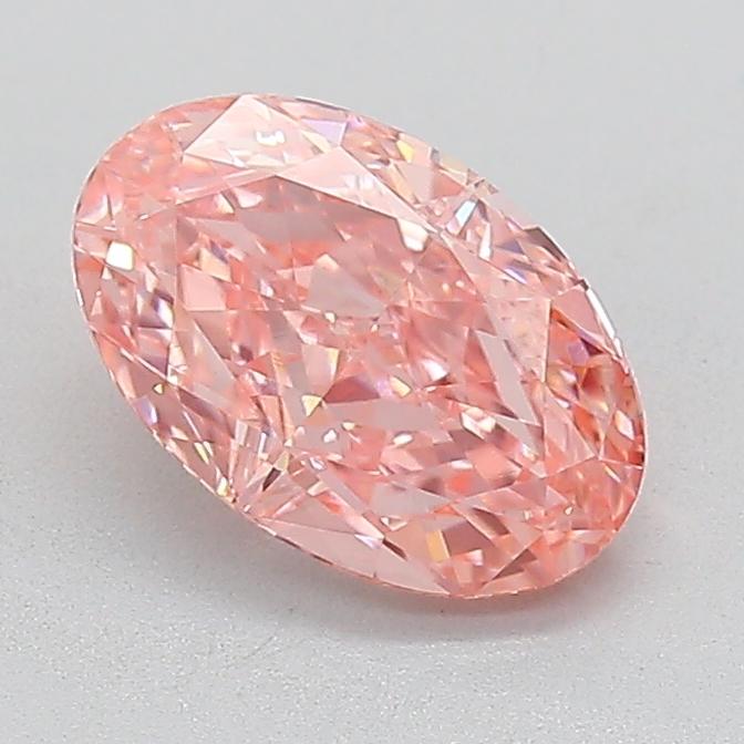 1.59 Ct. Fancy Vivid  Pink Oval Lab Grown Diamond