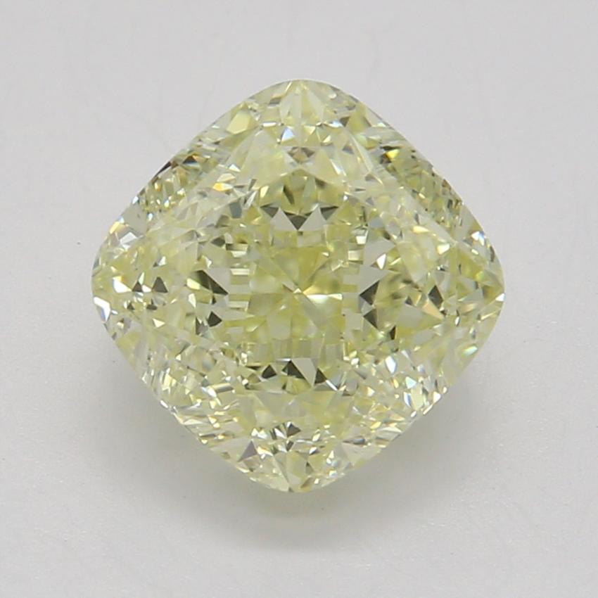 1.12 Ct. Fancy Light Yellow Cushion Diamond