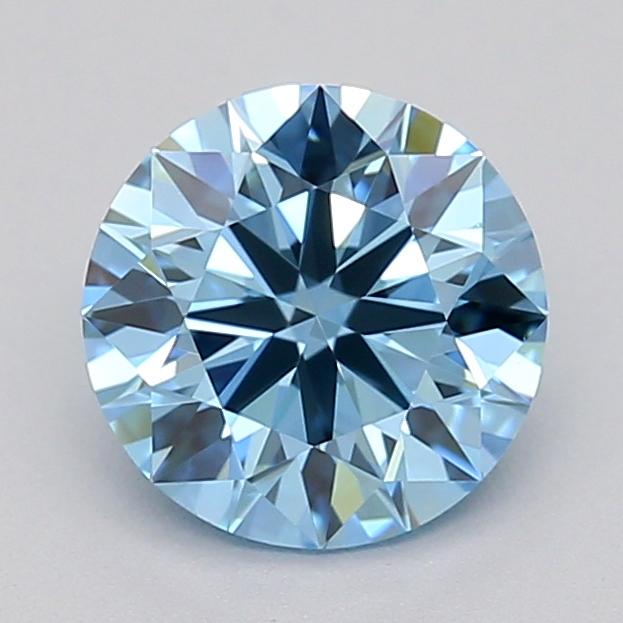 0.70 Ct. Fancy Vivid  Blue Round Lab Grown Diamond