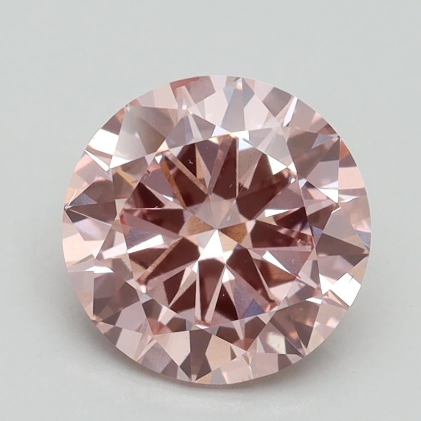 2.00 Ct. Fancy Intense Pink Round Lab Grown Diamond