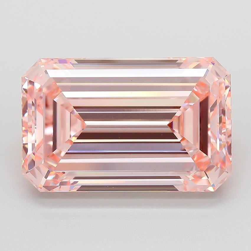 10.02 Ct. Fancy Intense  Pink Emerald Lab Grown Diamond