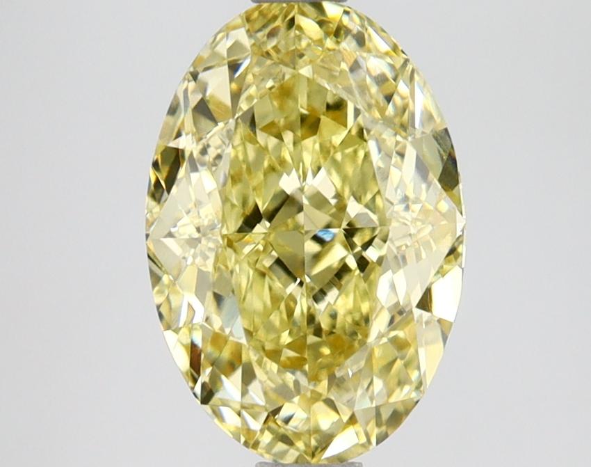 2.62 Ct. Fancy Intense Yellow Oval Lab Grown Diamond