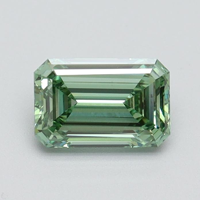 0.71 Ct. Fancy Vivid Green Emerald Lab Grown Diamond